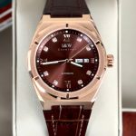 ĐỒNG HỒ NAM I&W CARNIVAL 751G Rose Cà Phê – Dây Da – Automatic- Kính Sapphire — ảnh 1