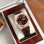 ĐỒNG HỒ NAM I&W CARNIVAL 751G Rose Cà Phê – Dây Da – Automatic- Kính Sapphire — ảnh 8