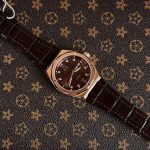 ĐỒNG HỒ NAM I&W CARNIVAL 751G Rose Cà Phê – Dây Da – Automatic- Kính Sapphire — ảnh 6