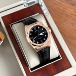 ĐỒNG HỒ NAM I&W CARNIVAL 751G Rose Đen – Dây Da – Automatic- Kính Sapphire — ảnh 7