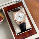 ĐỒNG HỒ NAM I&W CARNIVAL 751G Rose Trắng – Dây Da – Automatic- Kính Sapphire — ảnh 2