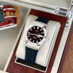 ĐỒNG HỒ NAM I&W CARNIVAL 55851G-Mặt Đá Đen – Dây Cao Su – Automatic- Kính Sapphire — ảnh 8