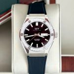 ĐỒNG HỒ NAM I&W CARNIVAL 55851G-Mặt Đá Đen – Dây Cao Su – Automatic- Kính Sapphire — ảnh 1