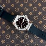 ĐỒNG HỒ NAM I&W CARNIVAL 55851G-Mặt Đá Đen – Dây Cao Su – Automatic- Kính Sapphire — ảnh 4