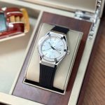 ĐỒNG HỒ NAM I&W CARNIVAL 55851G - Mặt Đá Trắng – Dây Cao Su – Automatic- Kính Sapphire — ảnh 2
