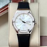 ĐỒNG HỒ NAM I&W CARNIVAL 55851G - Mặt Đá Trắng – Dây Cao Su – Automatic- Kính Sapphire — ảnh 1
