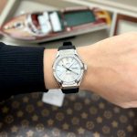 ĐỒNG HỒ NAM I&W CARNIVAL 55851G - Mặt Đá Trắng – Dây Cao Su – Automatic- Kính Sapphire — ảnh 4