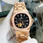 ĐỒNG HỒ NAM Carnival 8159G - Dây Thép Vàng - Đen Open Heart - Automatic - Kính Sapphire — ảnh 6