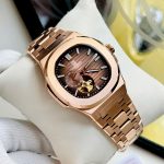 ĐỒNG HỒ NAM Carnival 8159G - Dây Thép Vàng - Nâu Cafe Open Heart - Automatic - Kính Sapphire — ảnh 2