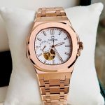 ĐỒNG HỒ NAM Carnival 8159G - Dây Thép Vàng - Trắng Open Heart - Automatic - Kính Sapphire — ảnh 1