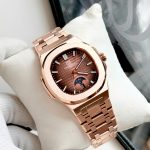 ĐỒNG HỒ NAM Carnival 8110G1 - Mặt Nâu - Dây Thép Gold- Automatic - Kính Sapphire — ảnh 7