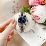 ĐỒNG HỒ Nữ Carnival 8131L-VT-X-Mặt Xanh - Dây Thép Bạc - Pin - Kính Sapphire — ảnh 4