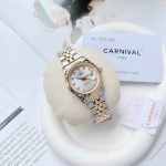 ĐỒNG HỒ Nữ Carnival 8131L-CV-T- Mặt Bạc - Demi Vàng - Pin - Kính Sapphire — ảnh 8