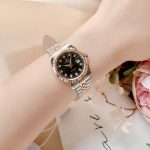 ĐỒNG HỒ Nữ Carnival 8131L-CH-D-Mặt Đen - Demi Vàng Hồng - Pin - Kính Sapphire — ảnh 6