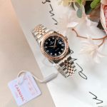 ĐỒNG HỒ Nữ Carnival 8131L-CH-D-Mặt Đen - Demi Vàng Hồng - Pin - Kính Sapphire — ảnh 3