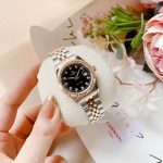 ĐỒNG HỒ Nữ Carnival 8131L-CH-D-Mặt Đen - Demi Vàng Hồng - Pin - Kính Sapphire — ảnh 4