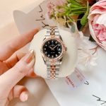 ĐỒNG HỒ Nữ Carnival 8131L-CH-D-Mặt Đen - Demi Vàng Hồng - Pin - Kính Sapphire — ảnh 5