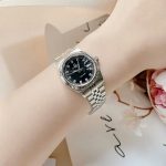 ĐỒNG HỒ Nữ Carnival 8131L-VT-D-Mặt Đen - Dây Thép Bạc - Pin - Kính Sapphire — ảnh 4