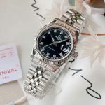 ĐỒNG HỒ Nữ Carnival 8131L-VT-D-Mặt Đen - Dây Thép Bạc - Pin - Kính Sapphire — ảnh 3