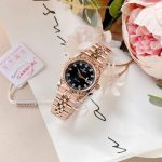 ĐỒNG HỒ Nữ Carnival 8131L-VH-D-Mặt Đen - Dây Thép Vàng - Pin - Kính Sapphire — ảnh 8
