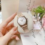 ĐỒNG HỒ Nữ Carnival 8131L-VH-T-Mặt Bạc - Dây Thép Vàng - Pin - Kính Sapphire — ảnh 3