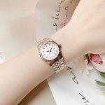 ĐỒNG HỒ Nữ Carnival 8131L-VH-T-Mặt Bạc - Dây Thép Vàng - Pin - Kính Sapphire — ảnh 4