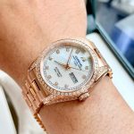 Đồng Hồ Nam Carnival 8907G Dây Thép Rose Gold - Mặt Xà Cừ Bạc - Automatic - Kính Sapphire — ảnh 6