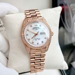 Đồng Hồ Nam Carnival 8907G Dây Thép Rose Gold - Mặt Xà Cừ Bạc - Automatic - Kính Sapphire — ảnh 3