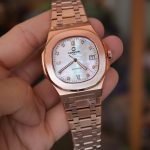 Đồng Hồ Nam Carnival 8160G Dây Thép Rose Gold - Mặt Xà Cừ Bạc - Automatic - Kính Sapphire — ảnh 9