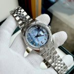 Đồng Hồ Nam Carnival 8190G-VT-DK DAYDATE-Thép Bạc-Mặt Xà Cừ Tím-Pin-Kính Sapphire — ảnh 2