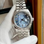 Đồng Hồ Nam Carnival 8190G-VT-DK DAYDATE-Thép Bạc-Mặt Xà Cừ Tím-Pin-Kính Sapphire — ảnh 4