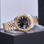 Đồng Hồ Nam Carnival 8190G-CH-D DAYDATE-Thép Demi-Mặt Đen-Pin-Kính Sapphire — ảnh 8