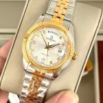 Đồng Hồ Nam Carnival 8190G-CV-T DAYDATE-Thép Demi-Mặt Trắng-Pin-Kính Sapphire — ảnh 1