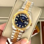 Đồng Hồ Nam Carnival 8190G-CV-X DAYDATE-Thép Demi-Mặt Xanh-Pin-Kính Sapphire — ảnh 1