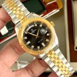 Đồng Hồ Nam Carnival 8190G-CV-D DAYDATE-Thép Demi-Mặt Đen-Pin-Kính Sapphire — ảnh 1
