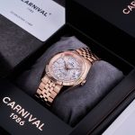 Đồng Hồ Nam Carnival 8190G-VH-TT-Thép Vàng-Mặt Thiên Thạch-Pin-Kính Sapphire — ảnh 8