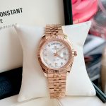 Đồng Hồ Nam Carnival 8190G-VH-T DAYDATE-Thép Vàng-Mặt Trắng-Pin-Kính Sapphire — ảnh 10