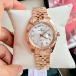 Đồng Hồ Nam Carnival 8190G-VH-T DAYDATE-Thép Vàng-Mặt Trắng-Pin-Kính Sapphire — ảnh 2