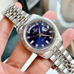 Đồng Hồ Nam Carnival 8190G-VT-X DAYDATE-Thép Bạc-Mặt Xanh-Pin-Kính Sapphire — ảnh 11