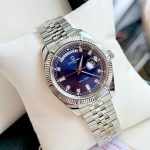 Đồng Hồ Nam Carnival 8190G-VT-X DAYDATE-Thép Bạc-Mặt Xanh-Pin-Kính Sapphire — ảnh 2