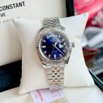 Đồng Hồ Nam Carnival 8190G-VT-X DAYDATE-Thép Bạc-Mặt Xanh-Pin-Kính Sapphire — ảnh 4