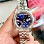 Đồng Hồ Nam Carnival 8190G-VT-X DAYDATE-Thép Bạc-Mặt Xanh-Pin-Kính Sapphire — ảnh 5