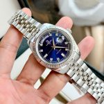 Đồng Hồ Nam Carnival 8190G-VT-X DAYDATE-Thép Bạc-Mặt Xanh-Pin-Kính Sapphire — ảnh 6