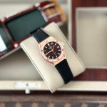Đồng Hồ Nữ Carnival 8168L2-VH-DCS-D-Viền Vàng Hồng-Dây Cao Su-Mặt Đen-Pin-Kính Sapphire — ảnh 5