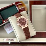 Đồng Hồ Nữ Carnival 8173L2-VH-DCS-N-Viền Vàng Hồng-Dây Cao Su-Mặt Nâu-Pin-Kính Sapphire — ảnh 6