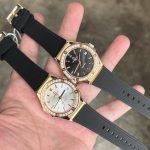 Đồng Hồ Nữ Carnival 8168L2-VV-DCS-D-Viền Vàng-Dây Cao Su-Mặt Đen-Pin-Kính Sapphire — ảnh 4