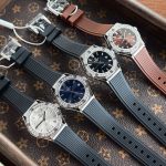 Đồng Hồ Nữ Carnival 8168L2-VT-DCS-N-Viền Trắng Đá-Dây Cao Su-Mặt Nâu Cafe-Pin-Kính Sapphire — ảnh 6