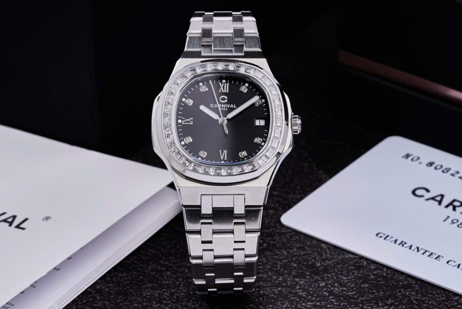 ĐỒNG HỒ Nữ Carnival 8160L2-VT-D-Dây Thép - Pin - Kính Sapphire