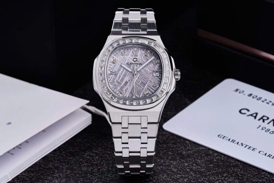 ĐỒNG HỒ Nữ Carnival 8160L2-VT-TT-Dây Thép - Pin - Kính Sapphire
