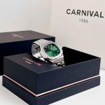 ĐỒNG HỒ Nữ Carnival 8160L-VT-XL Mặt Xanh Lá-Dây Thép-Pin-Kính Sapphire — ảnh 8